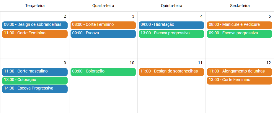 Calendário AgendaBr