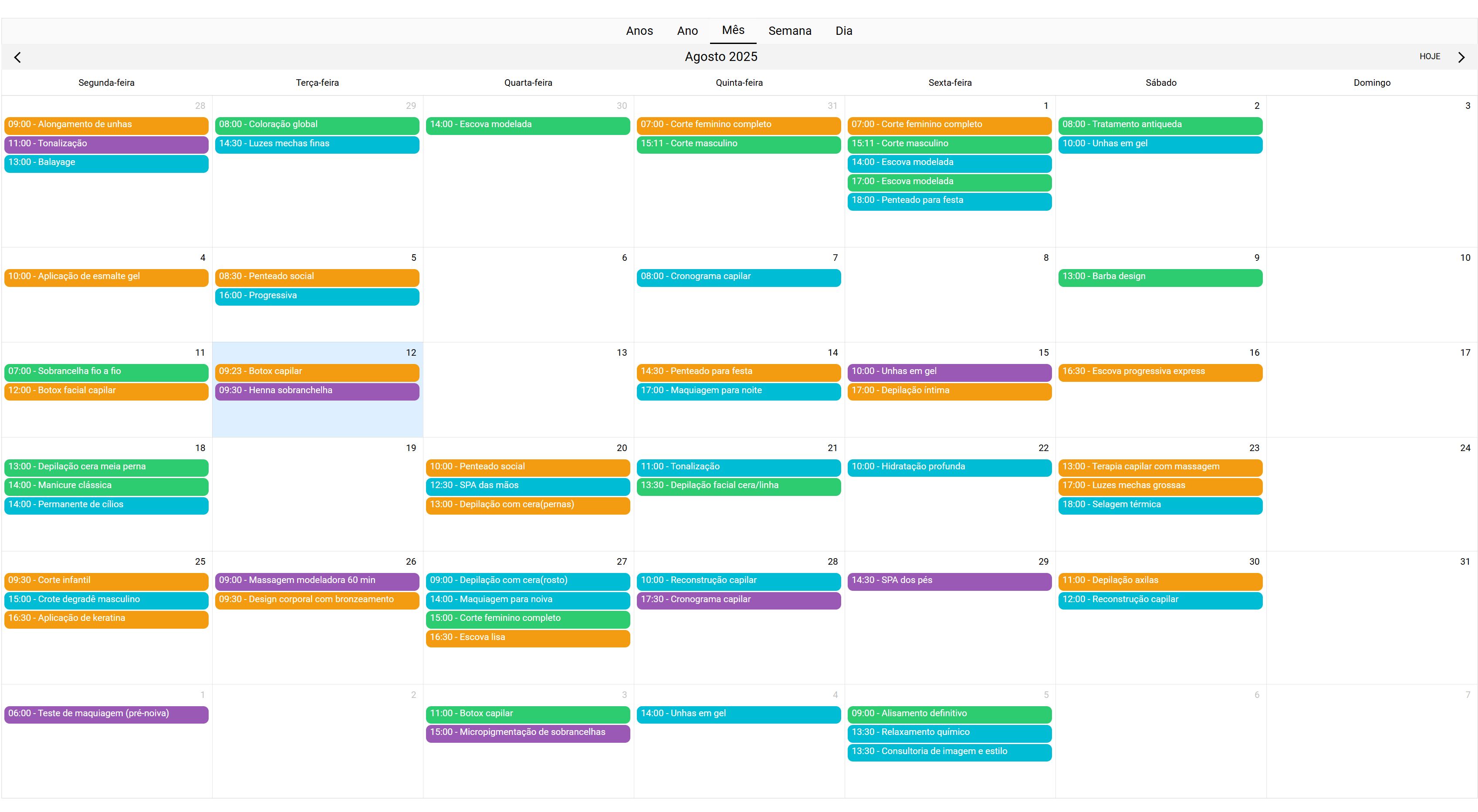 Calendário AgendaBr